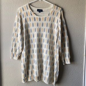 MODCLOTH Crewneck Paperclip Sweater size 2x